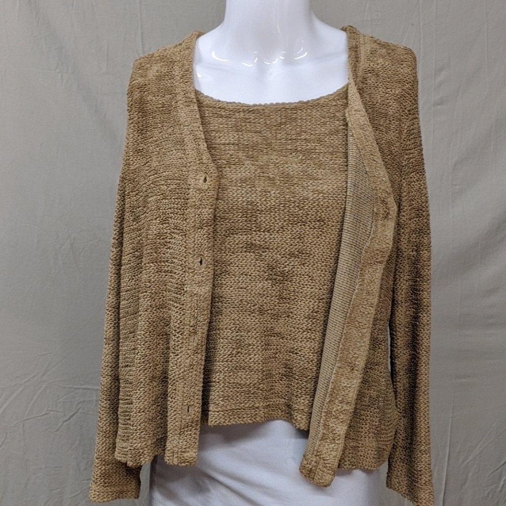 Stoneridge long sleeve sweater with attached under
